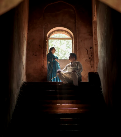 bridal portrait by wedding photographer in Bhopal